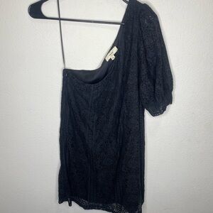 Black mesh dress